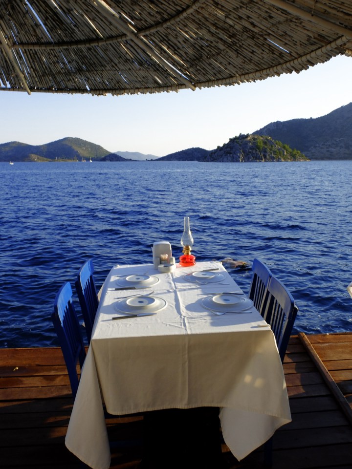 Konaklayacağımız yeri seçerken bu manzaraya tav olduk.